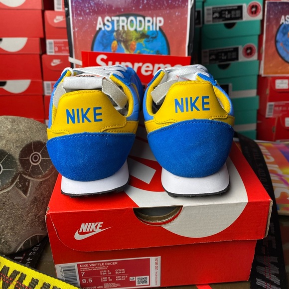 🆕  - Nike Waffle Racer - Mens Running - Blue - Picture 3 of 8